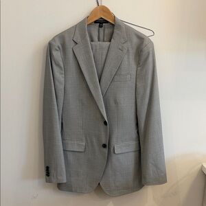 Banana Republic Light Gray Suit